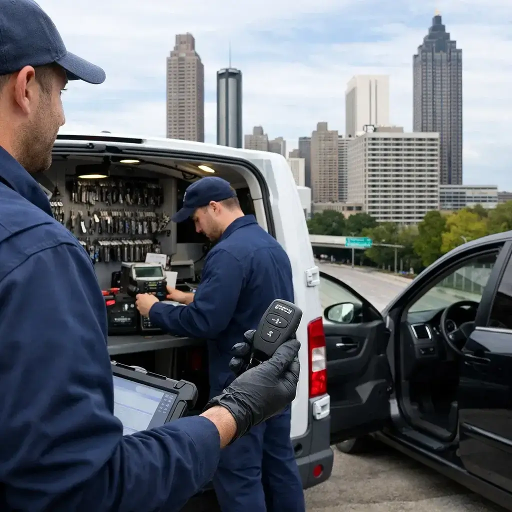 Mobile automotive locksmith replacing car keys in Atlanta GA – Best Locksmiths Atlanta GA